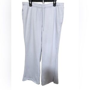 New Victoria’s Secret PINK XL Ivy Fleece Flare Sweat Pants Pockets Drawstring